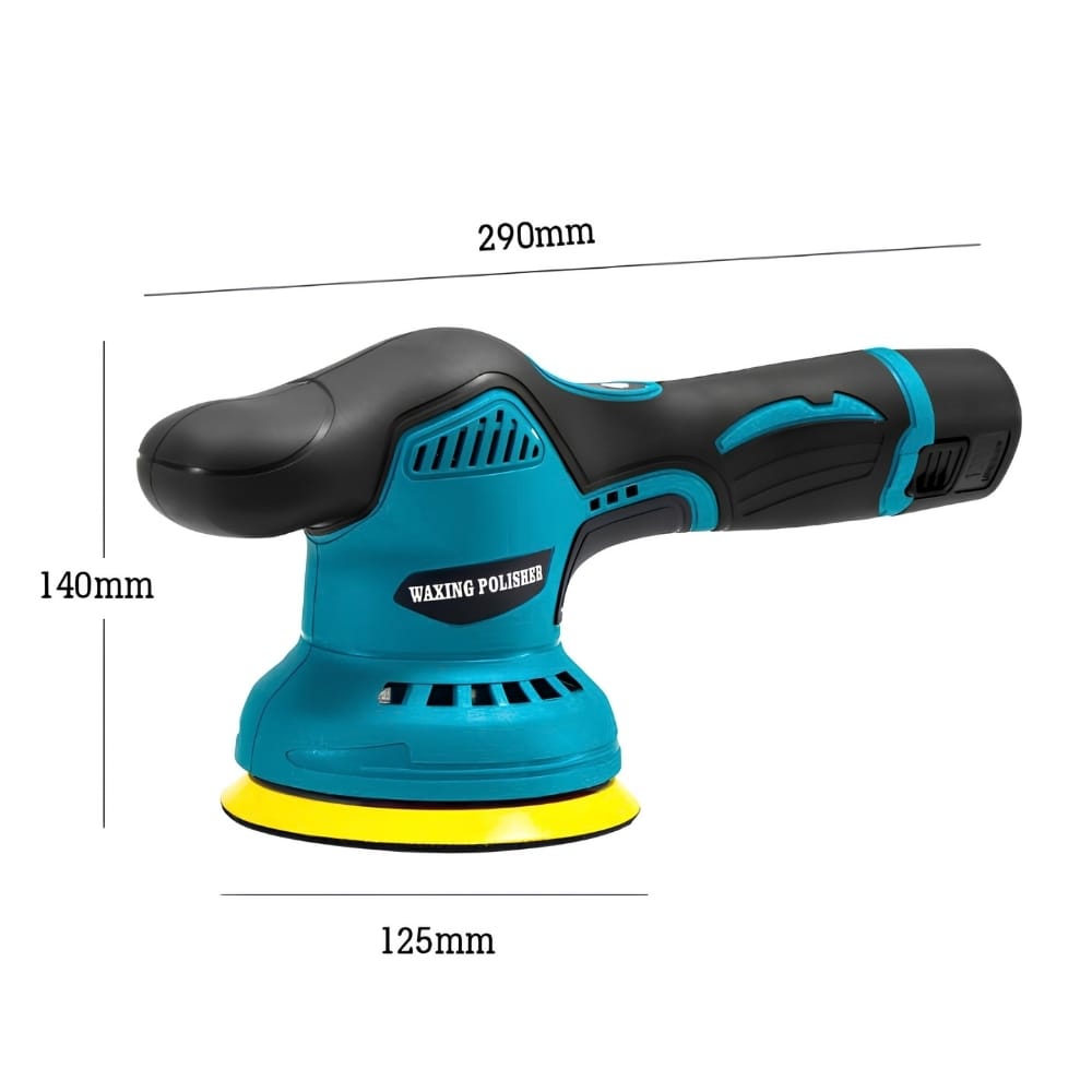 Mesin Poles Mobil Baterai 5 Inch Cordless 12V 8 Speed Set 2 Baterai - Gambar 2