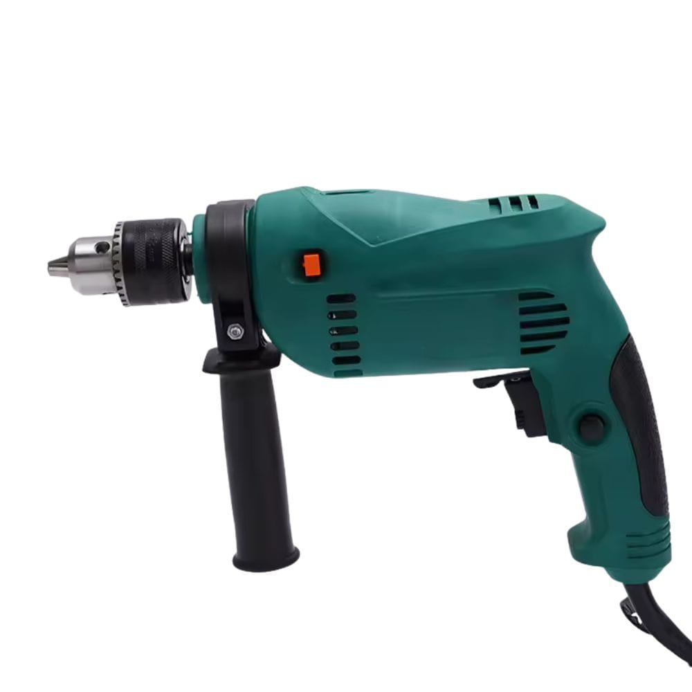 Mesin Bor Impact Drill 13mm Bor Beton Besi Kayu 650W Waterpass Set - Gambar 2