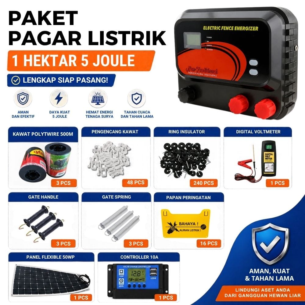 Pagar Listrik 5 Joule