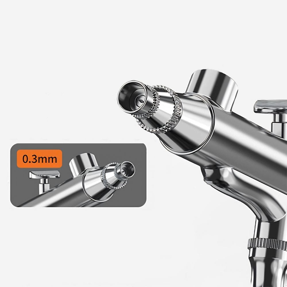 Airbrush Mini Portable Baterai 1200mAh Nozzle 0.3mm Alat Detailing Motor Nail Art - Gambar 3