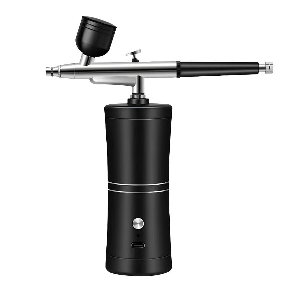 Airbrush Mini Portable Baterai 1200mAh Nozzle 0.3mm Alat Detailing Motor Nail Art - Gambar 5