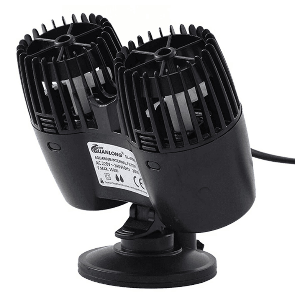Wave Maker Arus Akuarium Quanlong Double Fan 25W Wavemaker Kolam Ikan - Gambar 3