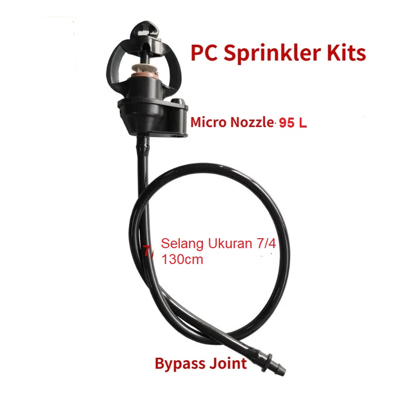 Paket Sprinkler Pressure Compensation + Tiang Fiber Irigasi Kebun Taman Greenhouse Micro Drip - Gambar 2