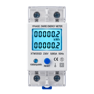 KWH Meter Digital 1 Phase 220V 80A Pengukur Energi Listrik kWh Bisa Reset