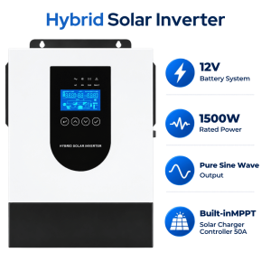 Solar Inverter Hybrid 12V 1500W