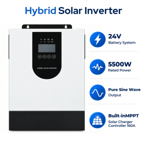 Solar Inverter Hybrid 24V 5500W