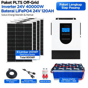 Paket PLTS Off Grid Inverter Hybrid 24V