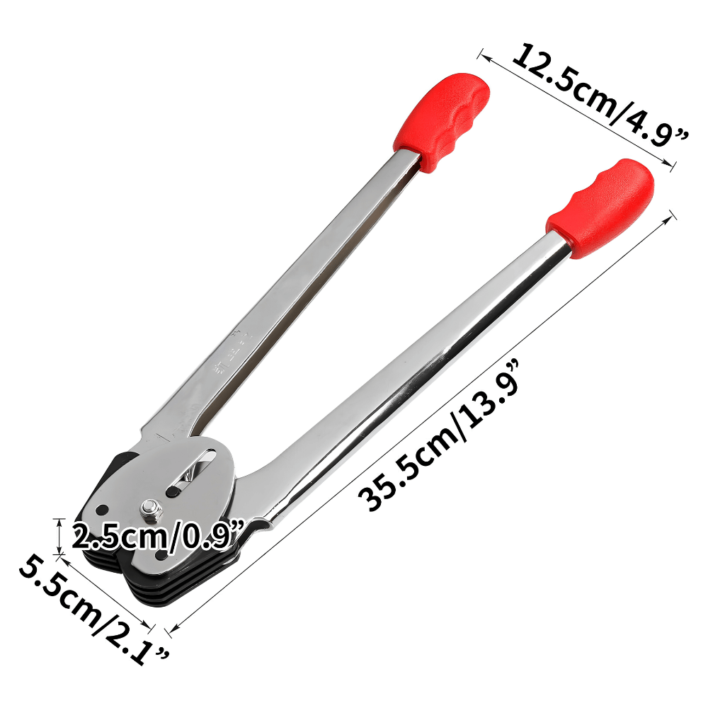 Tang Klem Strapping Band Manual Alat Penjepit Klem Seng Tali Straping 12mm 15mm - Gambar 3
