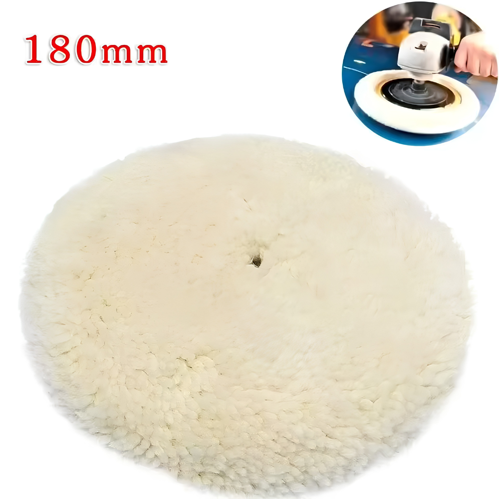 Mesin Poles 7 Inch 1400W Busa Gelombang Rata & Wool Paket Detailing Pemolesan Lengkap - Gambar 5