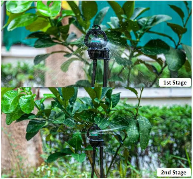 Paket Sprinkler Pressure Compensation + Tiang Fiber Irigasi Kebun Taman Greenhouse Micro Drip - Gambar 5