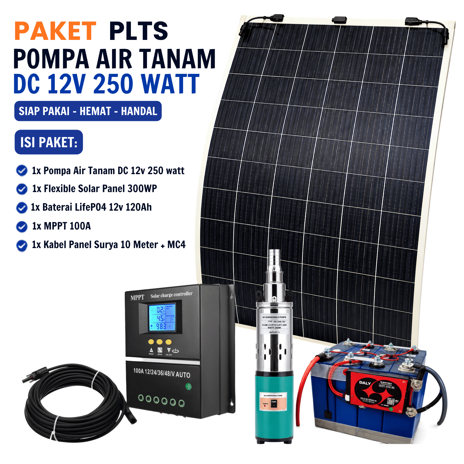 Paket PLTS Pompa Air