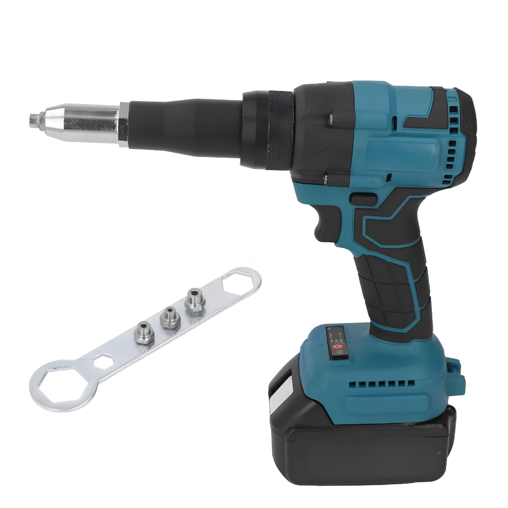 Mesin Tang Rivet Baterai 21 Volt Brushless Set Complete Paku Keling Portable - Gambar 5