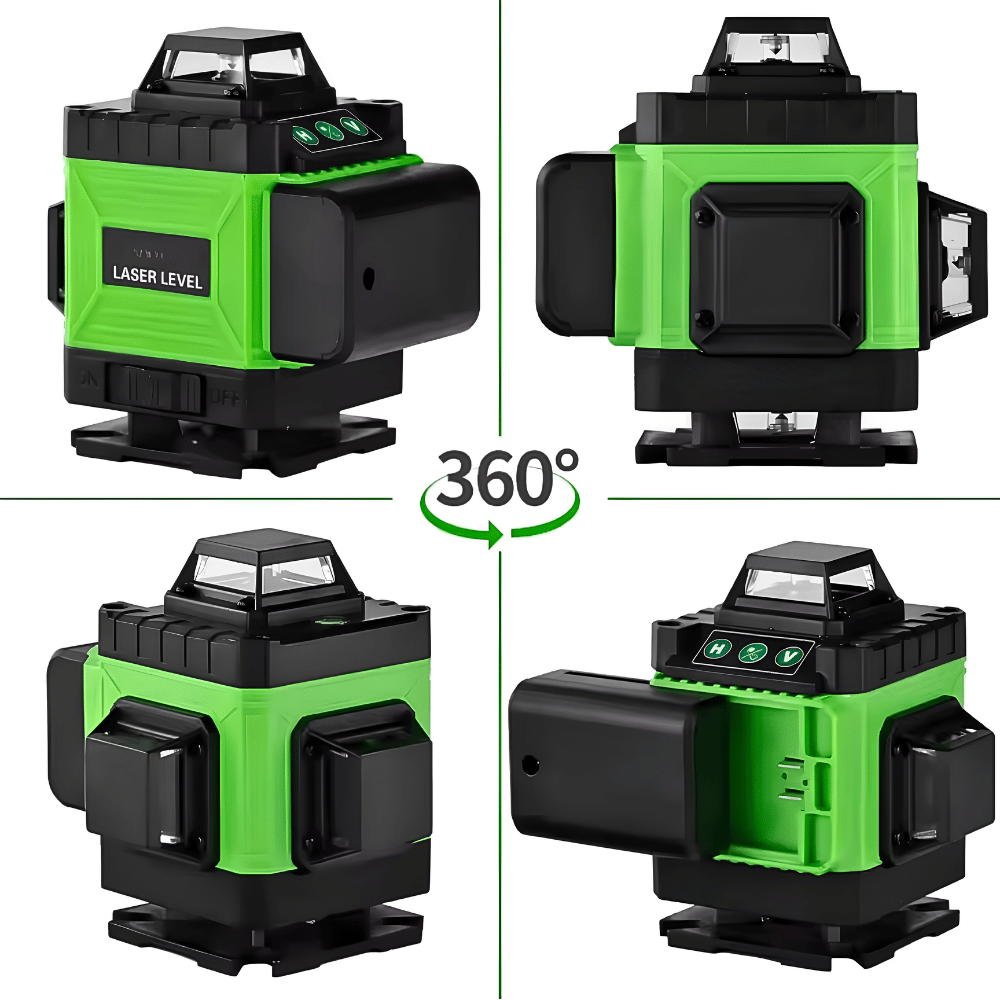 Laser Level 16 Line 4D Cahaya Hijau Terang Auto Leveling IP54 2 Baterai 4800mAh - Gambar 4