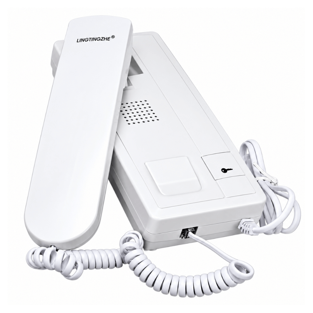 Interphone System Doorbell Bel Pintu Masuk Komunikasi 2 Arah dengan Gagang Telepon - Gambar 2