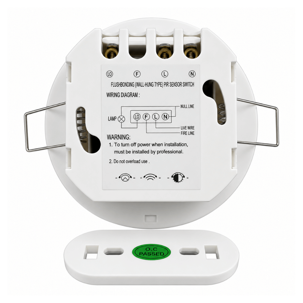 Saklar Lampu Sensor Gerak Radar Microwave Ceiling Plafon AC 220V Otomatis - Gambar 2