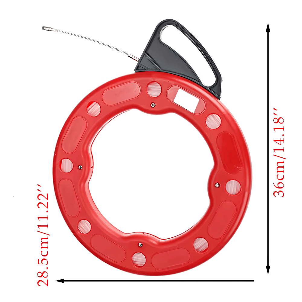 Fish Tape Alat Penarik Kabel Pipa Conduit Fiberglass 4mm Panjang 15M dan 30M - Gambar 2