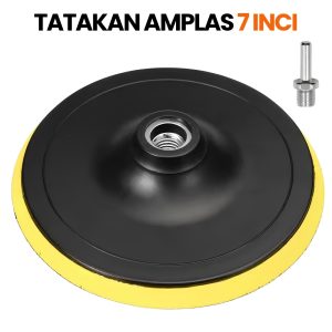 Backing Plate Tatakan Poles Rubber Pad 7 Inch 180mm Plus Adaptor Baut M14
