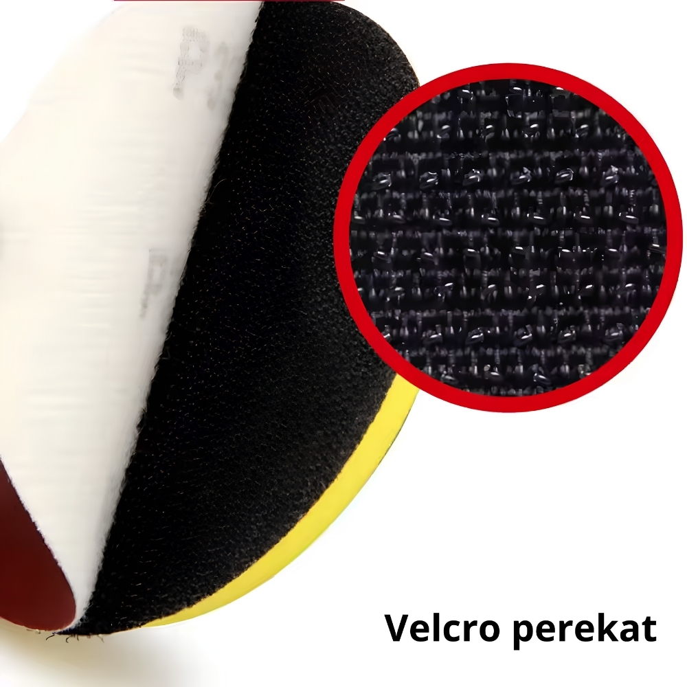 Backing Plate Tatakan Poles Rubber Pad 7 Inch 180mm Plus Adaptor Baut M14 - Gambar 5