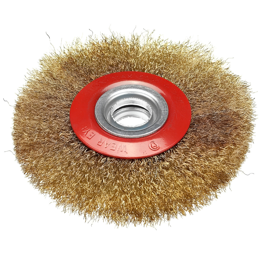 Sikat Kawat Gerinda 4 Inch Flat Wire Wheel Brush Halus Pembersih Karat - Gambar 2
