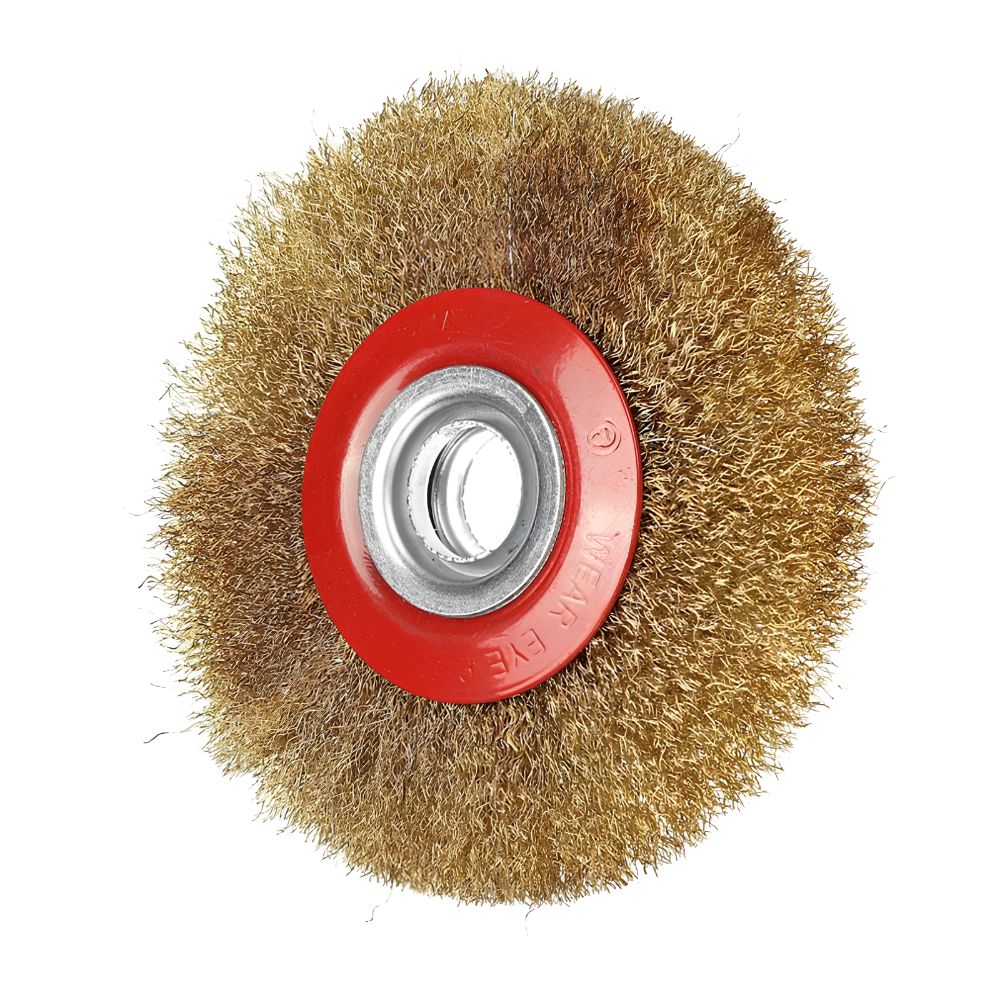 Sikat Kawat Gerinda 4 Inch Flat Wire Wheel Brush Halus Pembersih Karat - Gambar 4