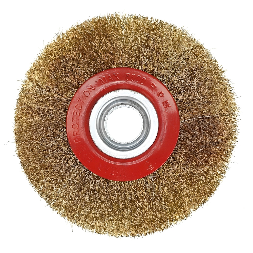 Sikat Kawat Gerinda 4 Inch Flat Wire Wheel Brush Halus Pembersih Karat - Gambar 5