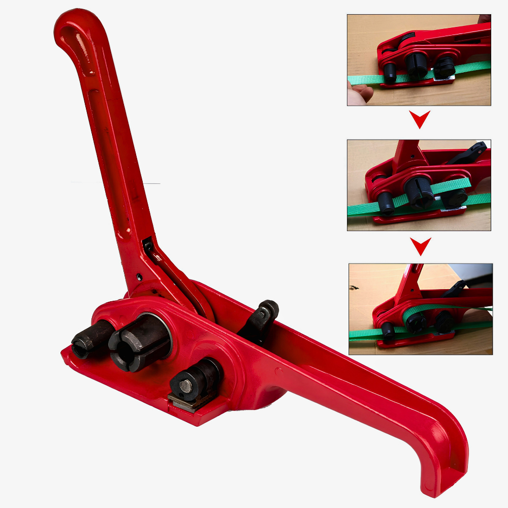 Strapping Tensioner Penarik Tali Straping Manual Alat Paking Kerdus Kayu PP PET - Gambar 4