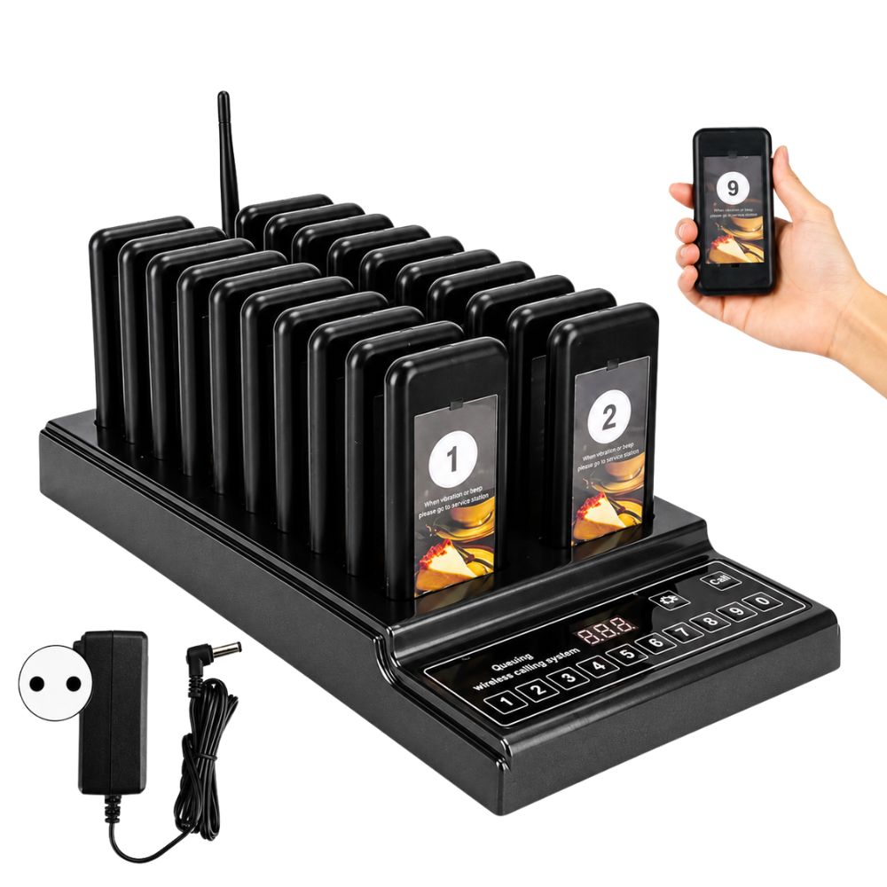 Calling System Antrian Wireless 20 Remote Pager Pemanggil Antrian