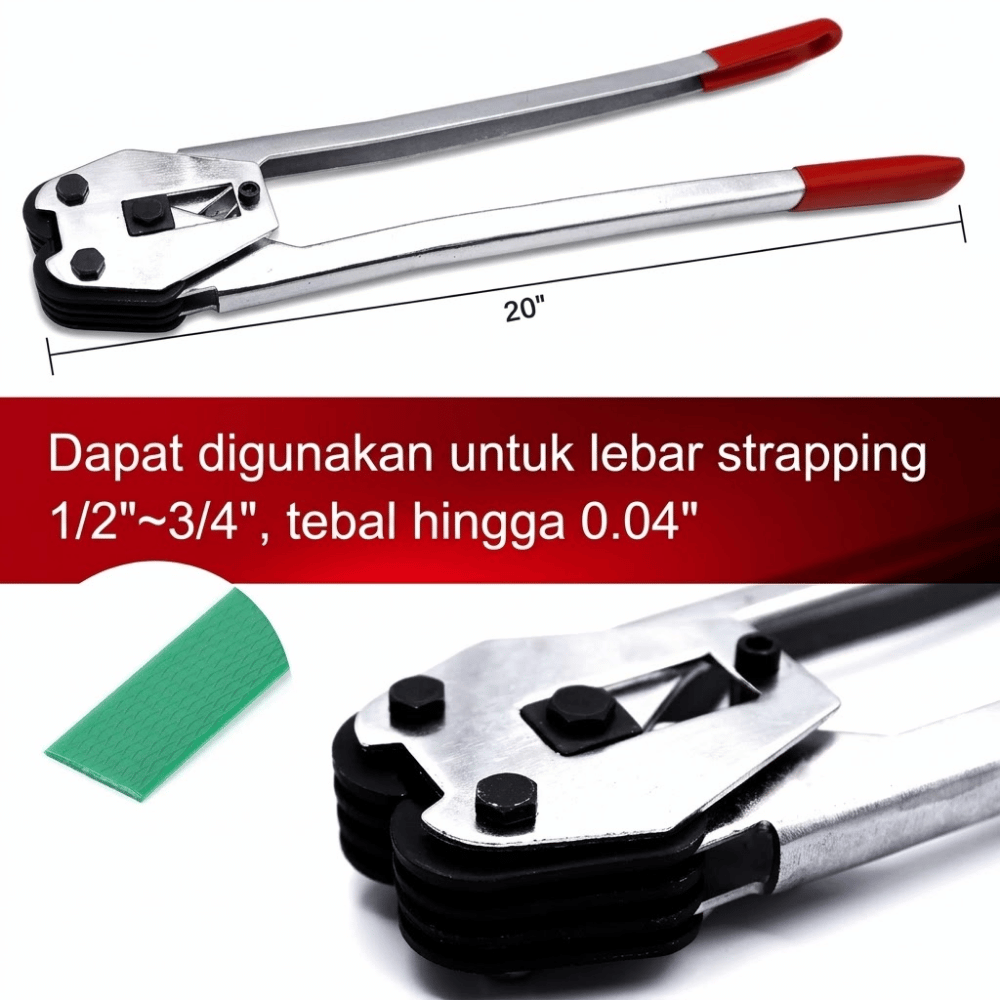 Tang Klem Strapping Band 50cm Heavy Duty Tang Penjepit Klem Seng 12mm - 19mm - Gambar 4