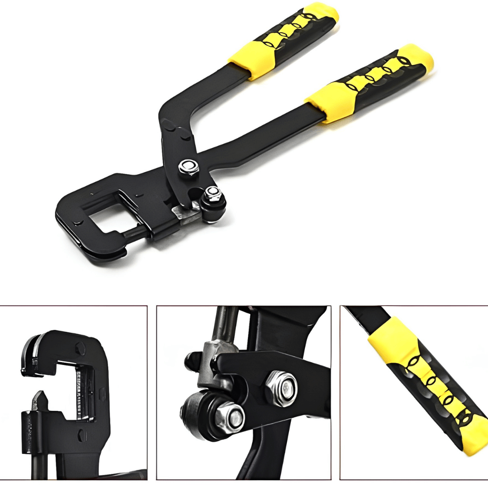Tang Keel Baja Ringan 12 Inch Crimping Plier Alat Sambung Hollow Gypsum Tanpa Baut - Gambar 4