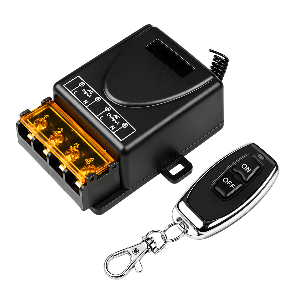 Saklar Remote ON OFF AC 220V DC 12V Wireless Relay Switch – Saklar Jarak Jauh - Gambar 2