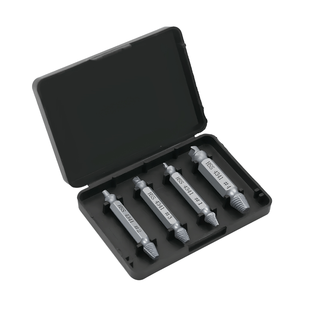 Mata Bor Pembuka Baut Patah Damaged Screw Extractor Set 5 Pcs Pelepas Sekrup Rusa - Gambar 5