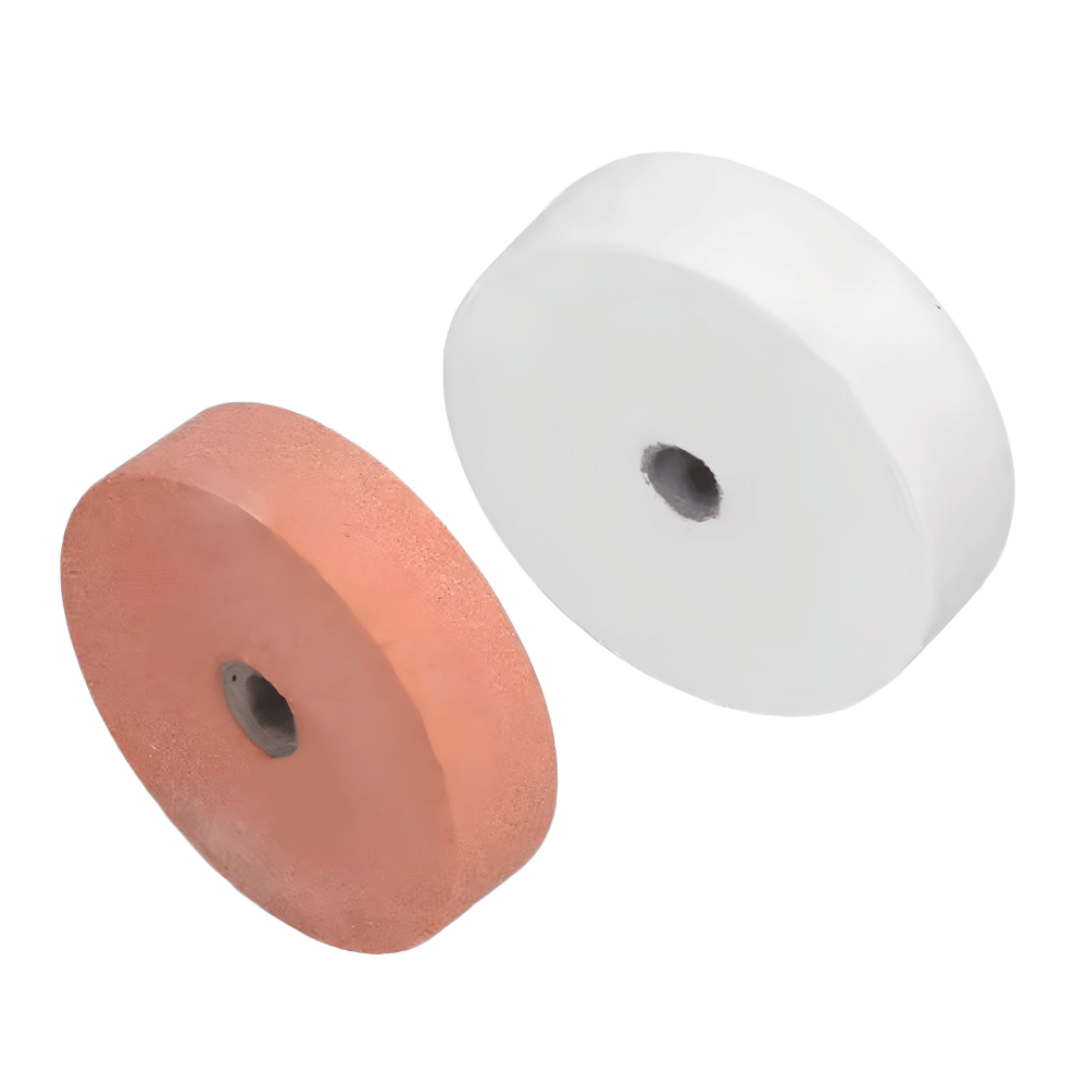 Batu Gerinda Roda 3 Inch Mesin Asah Bench Grinding Wheel 2 Pcs Putih Cokelat - Gambar 2