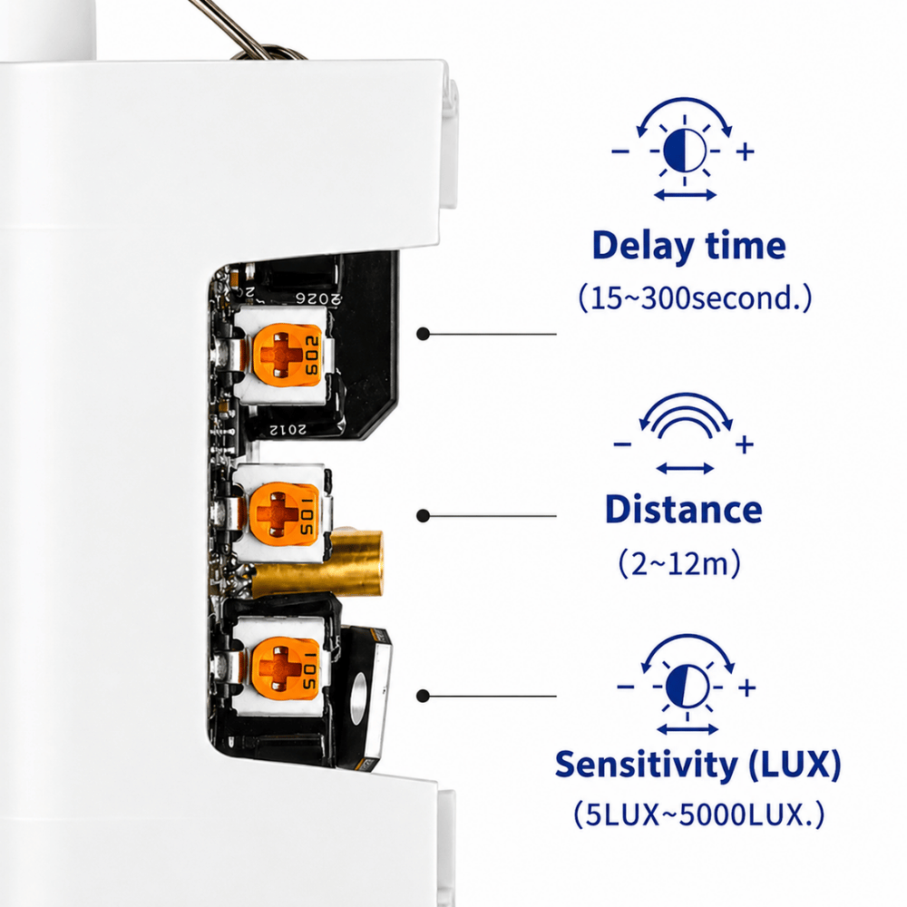 Saklar Lampu Sensor Gerak Radar Microwave Ceiling Plafon AC 220V Otomatis - Gambar 4
