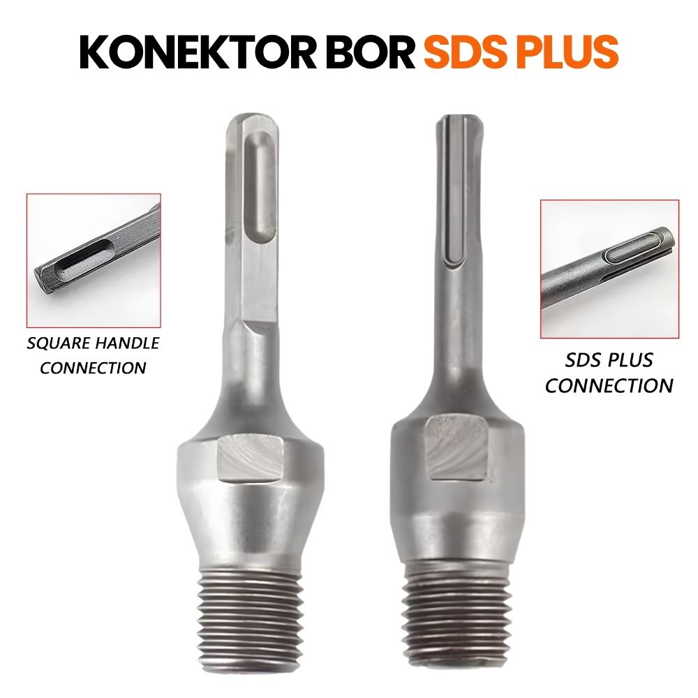Konektor Adaptor Coring SDS SDS Plus Sambungan Mata Bor Coring Beton Dinding Baja