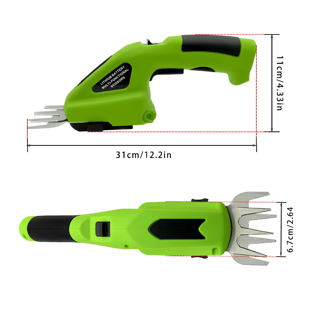 Mesin Potong Rumput Portable 7.2V Hedge Trimmer Baterai 2000mAh Pangkas Bonsai - Gambar 3