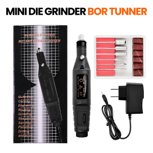 Gerinda Mini Set Model Pena Ukir Kaca Plastik Metal Kayu Speed 3000-18000 RPM