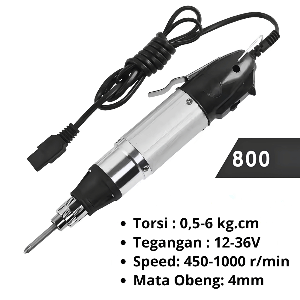 Obeng Elektrik Mini JB800 Set Adaptor 220V Obeng Listrik Servis HP Elektronik Presisi - Gambar 3
