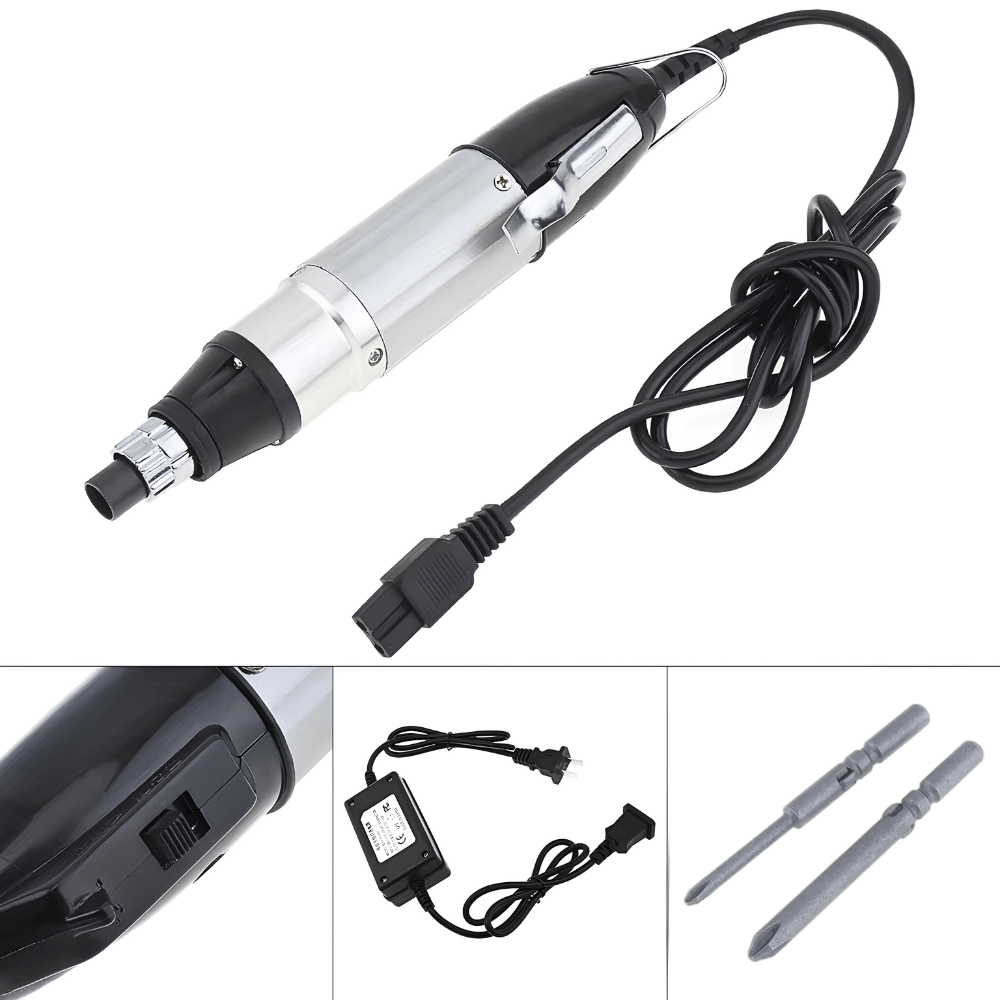 Obeng Elektrik Mini JB800 Set Adaptor 220V Obeng Listrik Servis HP Elektronik Presisi - Gambar 5