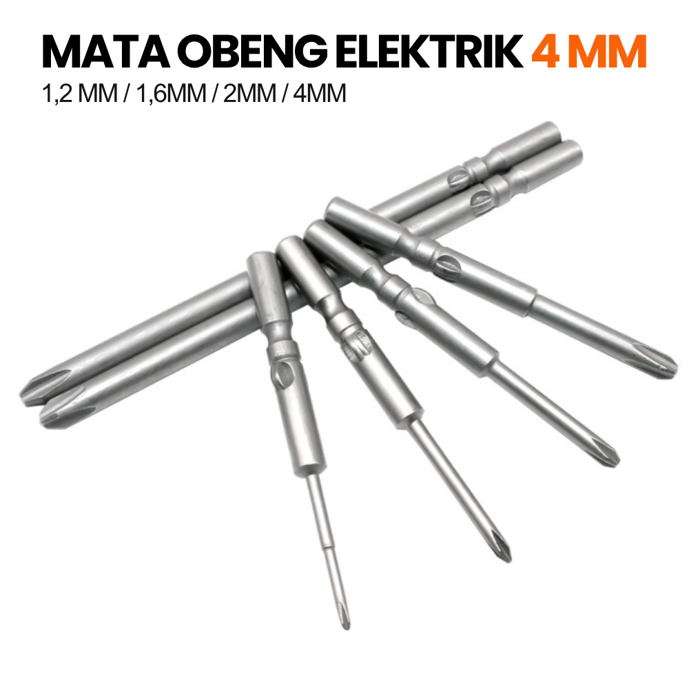 Mata Obeng Elektrik JB800 Shank 4mm Panjang 6cm Magnetic Bit Servis HP Elektronik