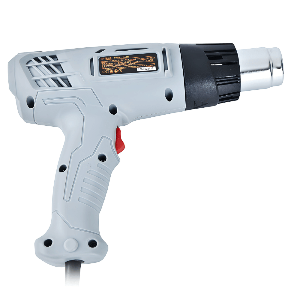 Hot Air Gun 2000W Mesin Hotgun Pemanas Stiker Heat Gun Dual Temperature 300-600 C - Gambar 2