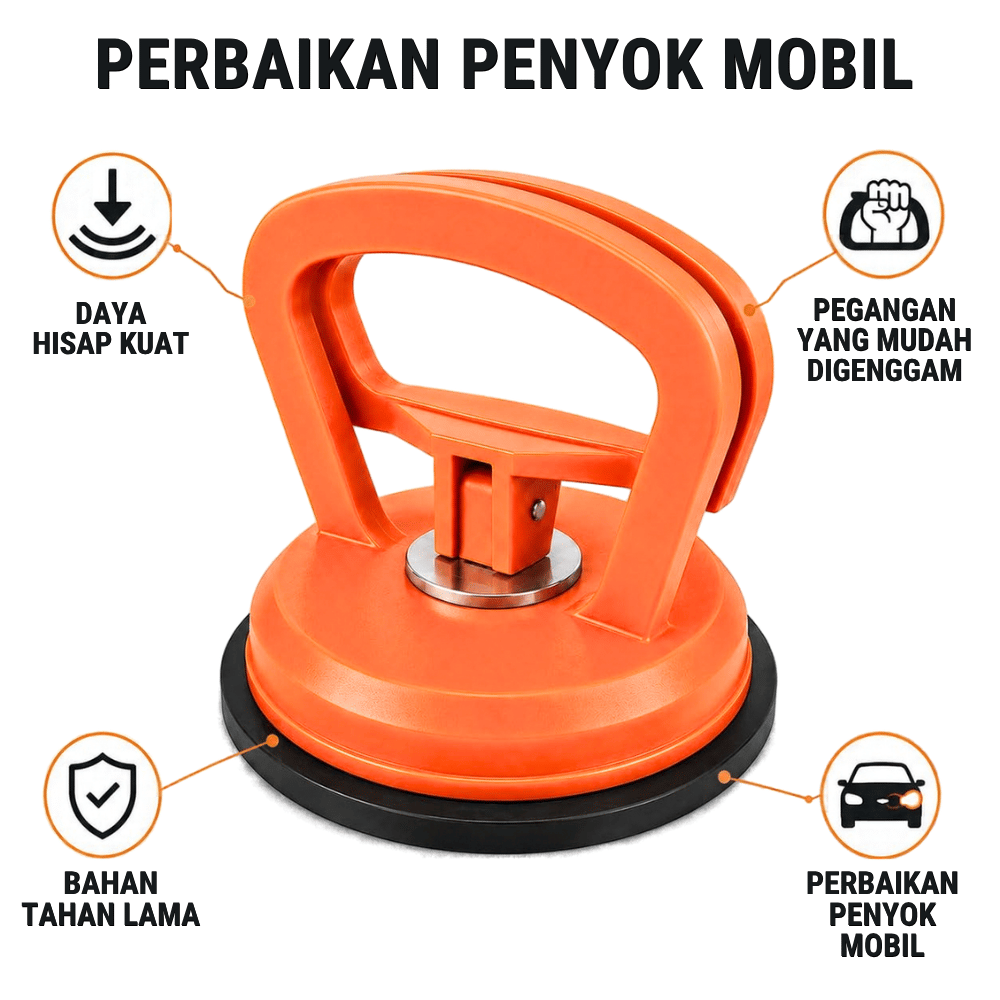 Kop Keramik Granit Single Suction Cup Vacuum Lifter Pengangkat Kaca Cermin 40 kg - Gambar 2