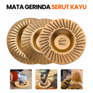Mata Gerinda Parut Kayu Amplas Serut Rata Cembung 4 Inch Tungsten Carbide