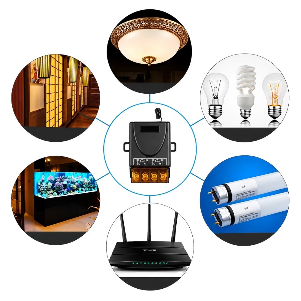 Saklar Remote ON OFF AC 220V DC 12V Wireless Relay Switch – Saklar Jarak Jauh - Gambar 5