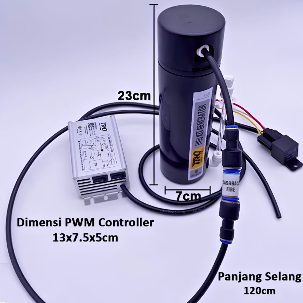 Generator HHO PWM TRQ Alat Penghemat BBM Mobil 12V Meningkatkan Performa Mesin - Gambar 4