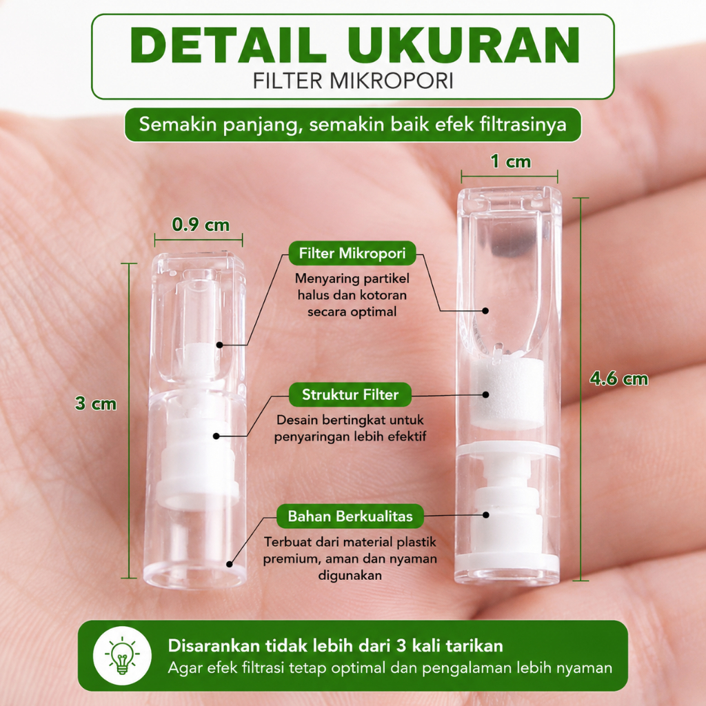 Pipa Filter Saringan Asap Tar 170 High Quality Grade - Gambar 5
