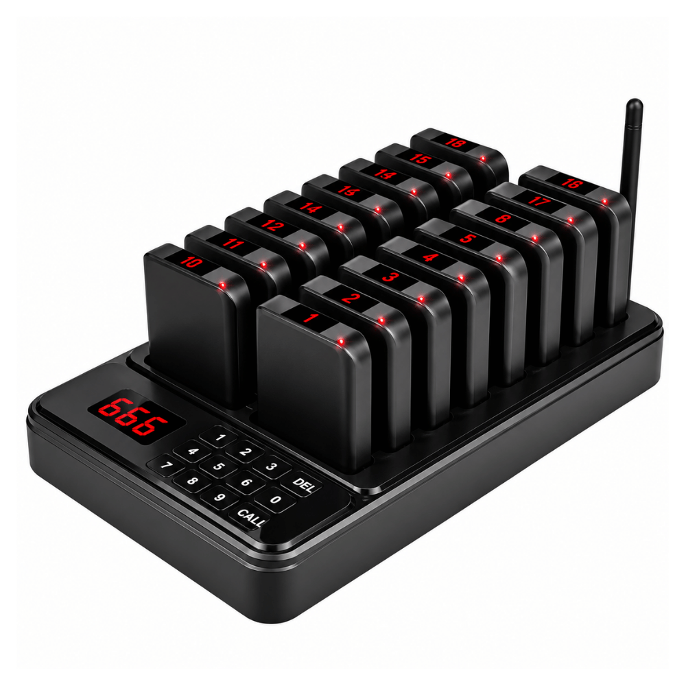 Calling System Antrian Wireless 16 Remote Pager Pemanggil Antrian