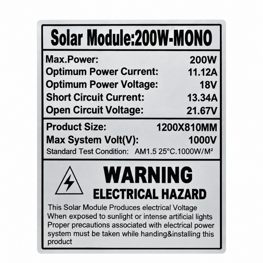 Solar Panel Flexible 200W 18V Monocrystalline Panel Surya Fleksibel Outdoor, Camping & Kendaraan - Gambar 4