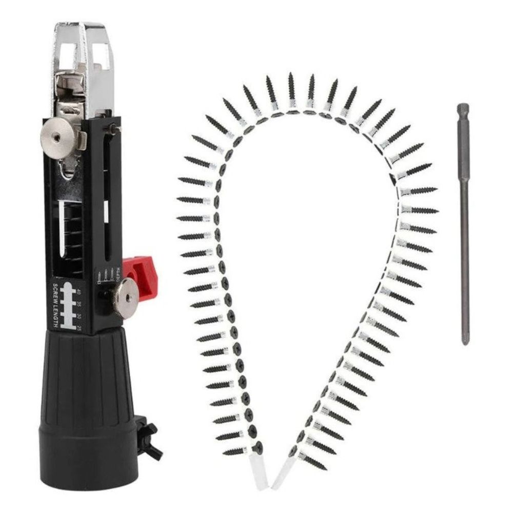 Adapter Bor Pasang Sekrup Otomatis Chain Screw Gun Gypsum Sekrup Kayu - Gambar 5