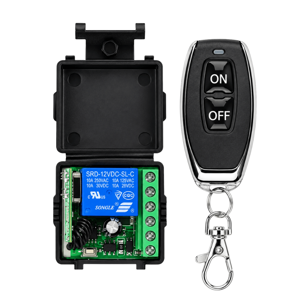 Saklar Remote ON OFF DC 12V Wireless Relay Switch dengan Box – Saklar Jarak Jauh