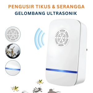 Alat Pengusir Tikus & Nyamuk Elektrik Ultrasonik Pembasmi Serangga